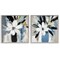 Stupell Industries Timeless Florals in White 2pc Framed Giclee Set, design by Mona Grace